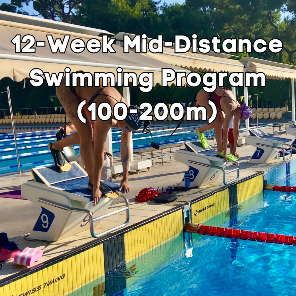 12-Week Mid-Distance Swimming Program (100-200m)